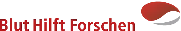 Logo "Blut hilft Forschen"