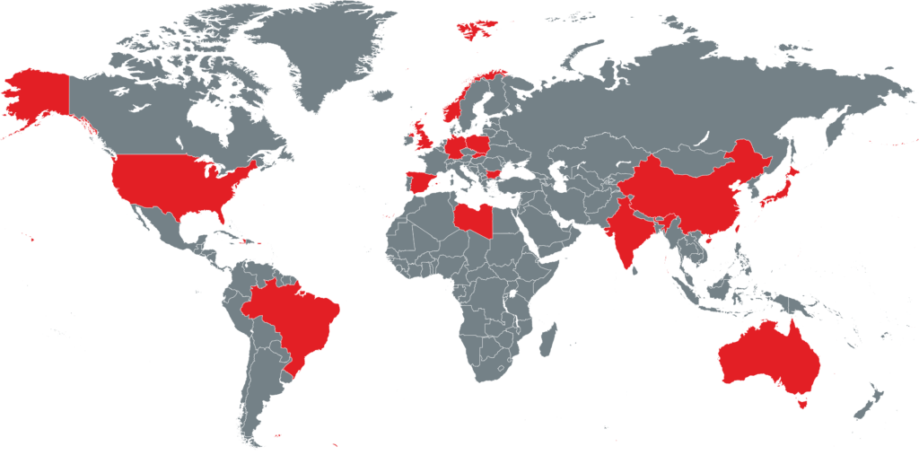 Weltkarte Verteilung Hashimoto